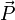 \vec P\!