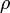 \rho\!