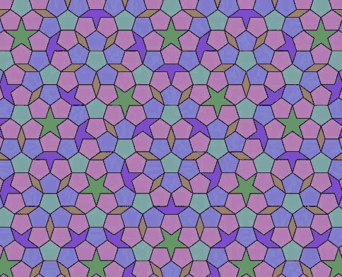 nonperiodic TILING Пенроуз